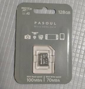 新品 送料込☆Pasoul microSDXCカード 128GB 高性能 マイクロSDカード UHS-I U3 V30 A2 規格 4K Ultra HD