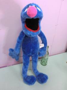 セサミストリート◆グローバー ぬいぐるみ人形 BIG52cm ビンテージ◆ザ・マペッツ マペットショー SESAME STREET Grover stuffed toy