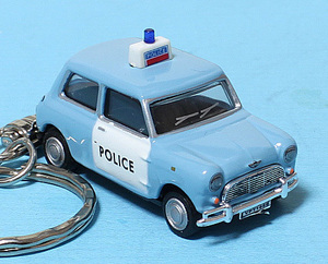 ★☆MINI☆ミニクーパー☆オースチン ミニ☆イギリス警察パトカー☆POLICE☆ミニカー☆キーホルダー・アクセサリー☆★