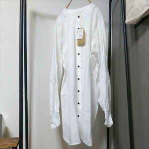 サイズF ロングシャツ 白 ワンピース