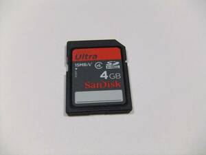 SDHCカード 4GB CLASS4 フォーマット済み SanDisk