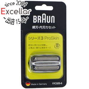 【新品訳あり(箱きず・やぶれ)】 Braun シェーバー シリーズ3用 替え刃 F/C32S-6 [管理:1100039166]