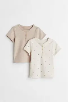 H&M リブトップス 2枚セット