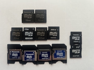 ★☆[メモリ] Mini SD Memory Card 16M/32M/512M/256M/ 計6枚☆★