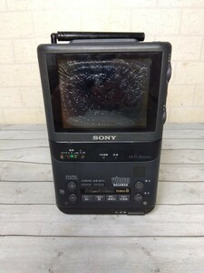 396■SONY　ソニー　GV-500　VIDEO TV RECORDERビデオ TV レコーダー　通電確認のみ　長期保管　液晶割れ　欠損ありジャンク