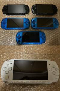 6台セット SONY PSP プレイステーションポータブル 3000 本体 ブルー ブラック