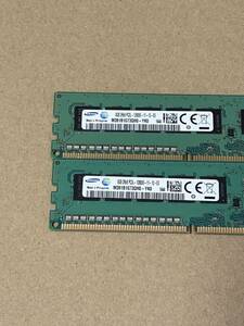 16GB【8GB *2枚セット】 Samsung /8GB 2Rx8 PC3L 12800Eサーバー　DDR3メモリ　