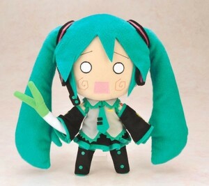 【はちゅねミク】初音ミク ねんどろいどぷらす ぬいぐるみシリーズ02 ぬいぐるみ ネギ Gift ギフト 全高約25cm 新品タグ付 PW2