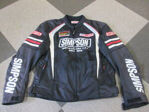 SIMPSON フルメッシュ 2WAY ライダースジャケット 3L 半袖 シンプソン ライディング バイクウェア ジャンパー アウター 単車