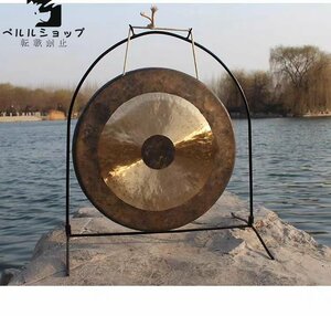 銅鑼 銅ゴング 伝統の銅ら ドラ 銅ら 60cm アラームドラ 音色が純粋 音大きい 5kg ドラ棚なし