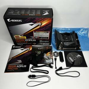 GIGABYTE B550I AORUS PRO AX Rev 1.0 マザーボード B550 Soket AM4 2.5GbitLAN Wi-Fi6(11ax/11ac)+BT5.2 Mini-ITX