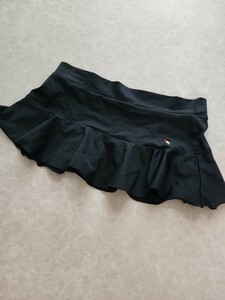 【70】スイムスカート レディース水着 S 日本製 ブラック