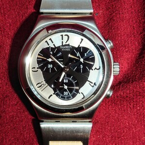 534【電池交換済】Swatch IRONY スウォッチ メンズ/レディース腕時計 スウォッチ アイロニー クロノグラフ アナログブランドウォッチ