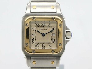 【 カルティエ CARTIER 】 腕時計 W20012C4 サントスガルベSM ローマ文字盤 クォーツ K18YG/SS レディース 新着 02229-0