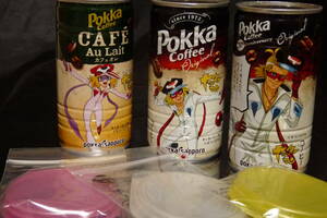 ポッカ缶 コーヒー 発売50周年 since1972　ヤッターマン 1号＆2号 50才缶 フタ付 バリとり済 ピルケース 小物入れ