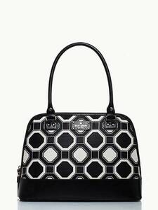 新品ケイトスペードkate spadeトートバッグ黒白 wellesley octagonal rachelleショルダーバッグ 完売 日本未入荷