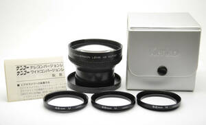 【K3706】Kenko/ケンコー/TELE CONVERSION LENS x2/KUT-20/テレコンバージョンレンズ/ハードケース・説明書付