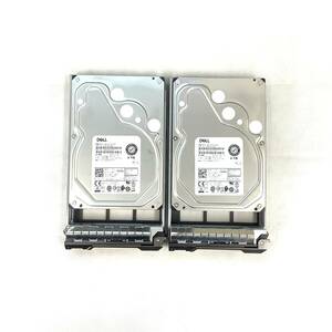 K6042261 DELL 4TB SAS 7.2K 3.5インチ HDD 2点【中古動作品】