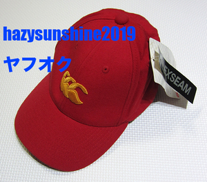 カンタベリー CANTERBURY 未使用品 フレックスシームレス キャップ CAP 赤 フリーサイズ FREE SIZE