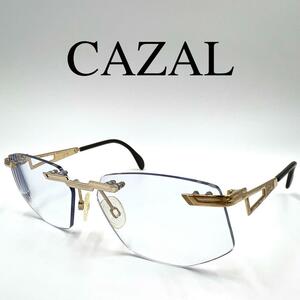 CAZAL カザール メガネ 眼鏡 度入り MOD.261 リムレス Y2K