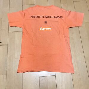 SUPREME 08AW MILES DAVIS Nefertiti Tee シュプリーム マイルス・デイビス オレンジ ボックスロゴ Tシャツ Box Logo