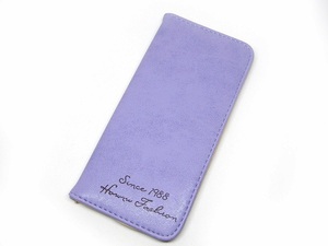 「ag1-a2」 超薄型 ヌバックレザー風 長財布 カードケース ( パープル )