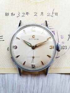 シチズン スモールセコンド ジャンク 50年代 ビンテージ 腕時計 アンティーク 手巻き