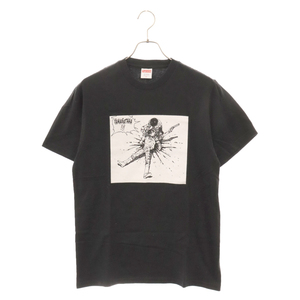 SUPREME シュプリーム 17AW×AKIRA Yamagata Tee アキラ ヤマガタ グラフィックプリント クルーネック半袖Tシャツ カットソー ブラック