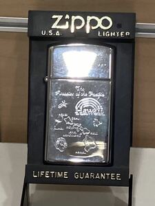 【１円スタート】ZIPPO ジッポー オイルライター ジッポ ライター スリム 喫煙グッズ Zippo シルバーカラー ハワイ　Hawaii