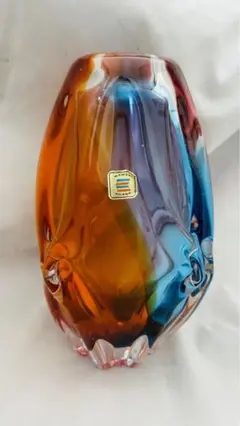 KAMEI GLASS レトロ花瓶　ガラス花器