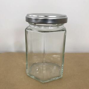 ガラス製空き瓶11個セット 六角形 SAISON FACTORY のジャム空き瓶 保存容器 セゾンファクトリー