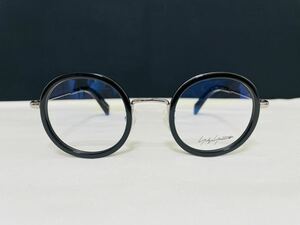 Yohji Yamamoto ヨウジ ヤマモト メガネフレーム YY1025 613 未使用 美品 伊達眼鏡 丸メガネ ブラック シルバー