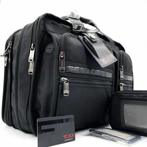 1円《極美品・定価10万》TUMI トゥミ ビジネスバッグ メンズ 2way ブリーフケース T-PASS バリスティックナイロン 大容量 3室 拡張式 黒