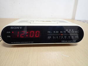 「603343/S2B」Sony ソニー DREAM MACHINE ICF-C242アラーム ラジオ付 置き時計 デジタル クロック ラジオ ジャンク