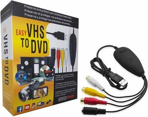 未使用品★ビデオテープをDVDに！ デジタルデータ化 VHS 8mm ビデオテープをPC/DVDに簡単保存Windows 