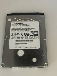 ノートパソコンHDD 　TOSHIBA 　500GB　HDD　MQ01ABF050　2.5インチ　SATA　シリアル番号 37VNPHSRT