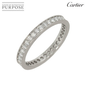 カルティエ Cartier バレリーナ #50 リング ダイヤ Pt プラチナ 指輪 フルエタニティ Diamond Ring【証明書付き】 90202328