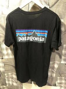 送料370円OK　patagonia パタゴニア 19SS P-6 Logo Organic Cotton T 半袖Tシャツ 39151SP19 サイズS ブラック　FK