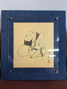 戸0124 月 模写 日本画 人物図 真作 伝来 掛軸 絵画 紙本肉筆 中国画