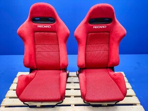 1円スタート！ホンダ DC5 インテグラ RECARO レカロ アカ 運転席 助手席 ドライバーズ アシスタント 左右 シート 　　2303084　2E10-3　友