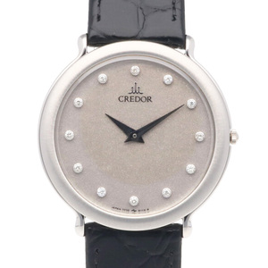 クレドール セイコー 腕時計 時計 Pt900プラチナ 7770-6100 クオーツ メンズ 1年保証 CREDOR SEIKO 中古