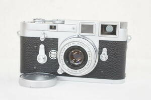 ① Leica ライカ M3 レンジファインダー フィルムカメラ Elmar 5cm F2.8 レンズ セット 4805116091