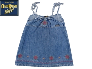 KO275★送料無料 美品★Osh Kosh★デニムワンピース 75