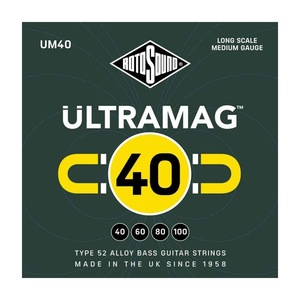 ロトサウンド ベース弦 1セット UM40 Ultramag Medium Type 52 Alloy 40-100 LONG SCALE エレキベース弦 ROTOSOUND
