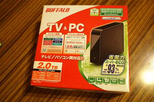 テレビ&パソコン対応外付けハードディスク　buffalo　2.0T　HD-LS2.0TU2J　ソフマップ購入品