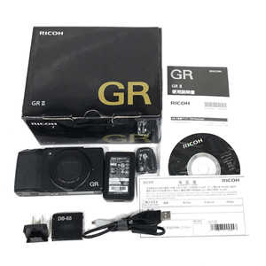 1円 RICOH GRII GR LENS 18.3mm 1:2.8 コンパクトデジタルカメラ 付属品有り L041701