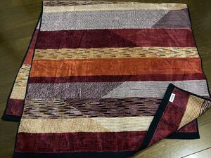 １円～MISSONI/ミッソーニ【新品】大判バスタオル　おひざ掛け、インテリア、マルチカバー