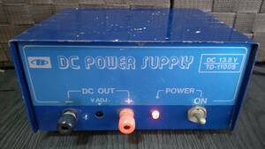 レア　DC POWER SUPPLY　TD-1100S　パワーサプライ　DC 13.8V　通電確認済み ジャンク