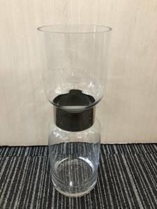 花瓶　花器　高さ約36センチ　内径約11センチ　壺　インテリア　オシャレ　透明　ガラス