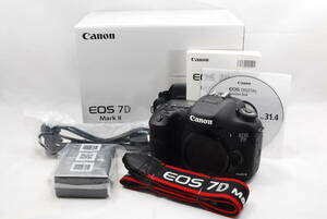 ★美品★ 即決 格安 売切 キヤノン CANON EOS 7D MARKⅡ ボディ デジタル一眼カメラ 元箱付（R6-191）